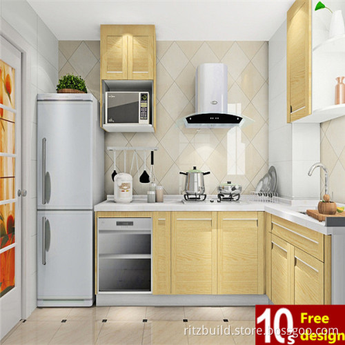 Chinese Good Quality High Gloss MFC Modular Kitchen Cabinets